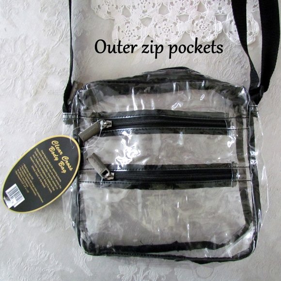 CLEAR BAG for CONCERTS, SPORTS, WHEREVER YOUR HANDBAG IS INSPECTED, ROBERTA AMEE - Picture 2 of 4